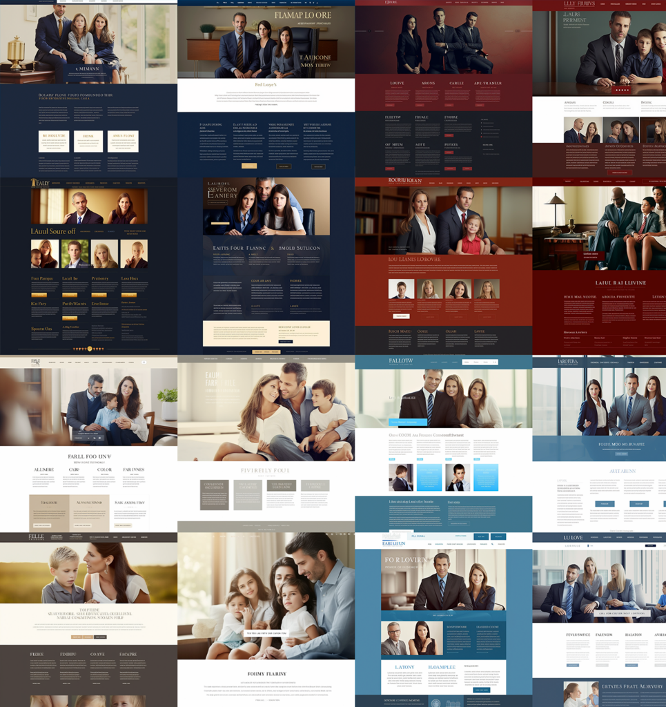 family law website templates